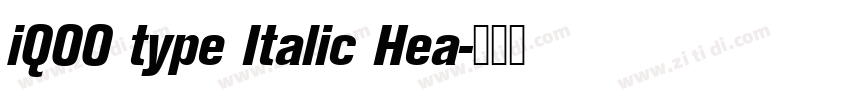 iQOO type Italic Hea字体转换